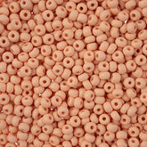 8/0 Preciosa Permalux Seed Beads Dyed Chalk Apricot Matte, 23g Vial